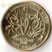 Австралия 2018 1 доллар Виды спорта тип 2