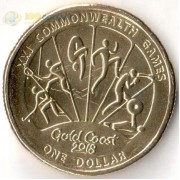 Австралия 2018 1 доллар Виды спорта тип 3