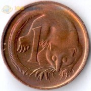 Австралия 1966-1984 1 цента Летучий кускус