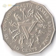 Австралия 1982 50 центов XII Игры Содружества