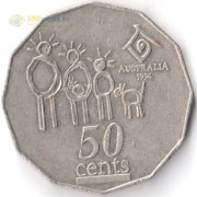 Австралия 1994 50 центов Год семьи