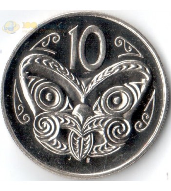 Новая Зеландия 1993 10 центов Маска Маори