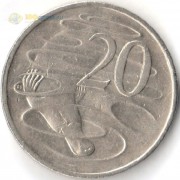 Австралия 1999-2019 20 центов
