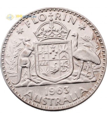 Австралия 1963 1 флорин 2 шиллинга Елизавета II