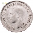 Австралия 1952 3 пенса Георг VI (серебро)