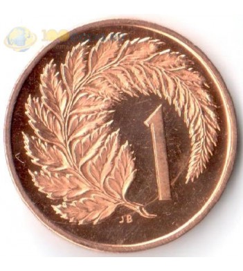 Новая Зеландия 1967 1 цент Циатея серебристая