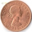 Монета Новая Зеландия 1964 1 пенни Новозеландский туи