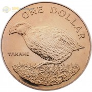 Новая Зеландия 1982 1 доллар Такахе Новая Зеландия 1982 1 доллар Такахе