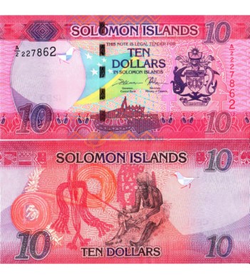 Соломоновы острова бона 10 долларов 2017