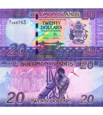 Соломоновы острова бона 20 долларов 2017
