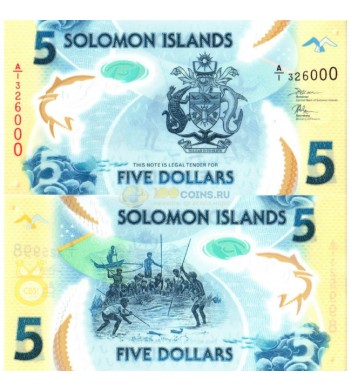 Соломоновы острова бона 5 долларов 2019