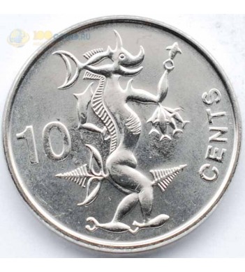 Соломоновы острова 2012 10 центов Морской дух Нгореру