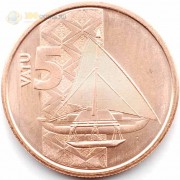 Вануату 2015 5 вату Парусник