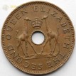 Родезия и Ньясаленд 1955 1/2 пенни
