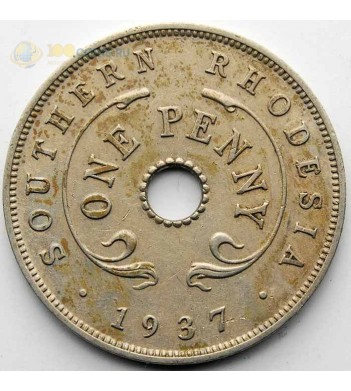 Южная Родезия 1937 1 пенни Георг VI