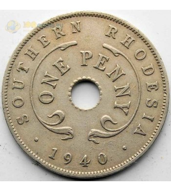 Южная Родезия 1940 1 пенни Георг VI