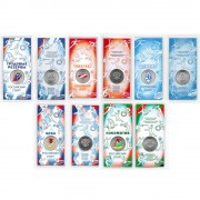 25 рублей 2025 Футбольные клубы набор 5 монет (в блистерах)