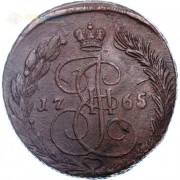 5 копеек 1765 ЕМ Екатерина II (лот d052) 5 копеек 1765 ЕМ Екатерина II (лот d052)