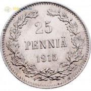 Финляндия 1915 50 пенни (серебро) Финляндия 1915 50 пенни (серебро)