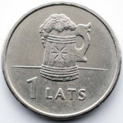 Латвия 2011 1 лат Пивная кружка Латвия 2011 1 лат Пивная кружка