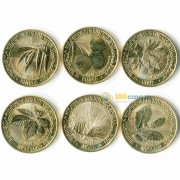 Армения 2014 200 драм набор 6 монет Листья деревьев Армения 2014 200 драм набор 6 монет Листья деревьев