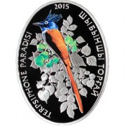 Казахстан 2015 500 тенге Райская мухоловка Казахстан 2015 500 тенге Райская мухоловка