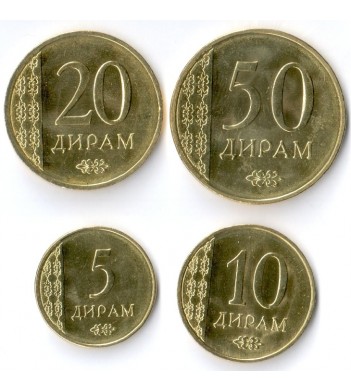 Таджикистан 2015 Набор 4 монеты