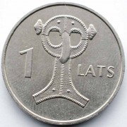 Латвия 2007 1 лат Сова Латвия 2007 1 лат Сова