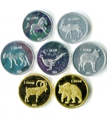 Нагорный Карабах 2013 набор 7 монет
