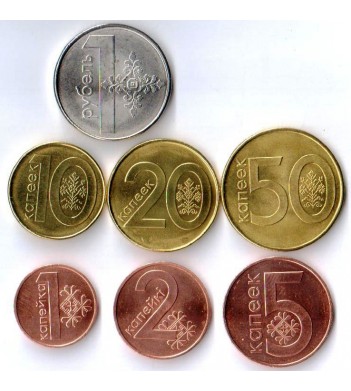 Беларусь 2016 Годовой набор 7 монет 2009