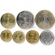 Казахстан набор 7 монет 2002-2015