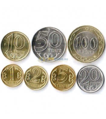 Казахстан набор 7 монет 2002-2015