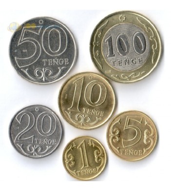 Казахстан набор 6 монет 2019 новый дизайн