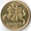 Литва 1997 20 центов