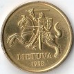 Литва 1998 20 центов