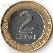 Литва 1998-2014 2 лита