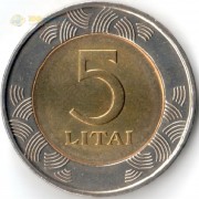 Литва 1998-2014 5 литов