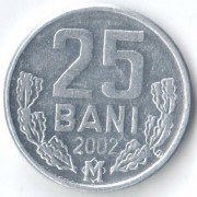Молдавия 2002 25 бани