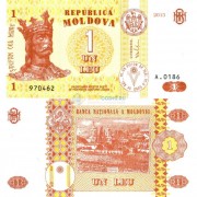 Молдавия бона (08) 1 лей 2013