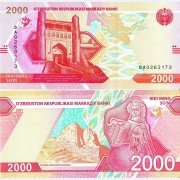 Узбекистан бона (new) 2021 2000 сум