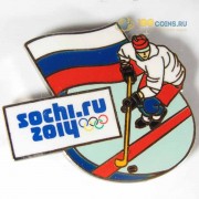Значок Сочи 2014 Нападающий вариант 2