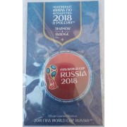 Значок ЧМ 2018 Кубок RUSSIA 44 мм красный