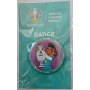 Значок ЧМ 2018 Кубок круглый 44 мм бордовый