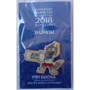 Значок ЧМ 2018 Забивака с плакатом большой