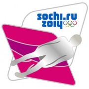 Значок Сочи Спортивные силуэты Санный спорт