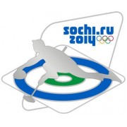 Значок Сочи Спортивные силуэты Керлинг тип 2