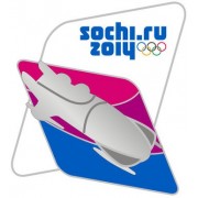 Значок Сочи Спортивные силуэты Бобслей
